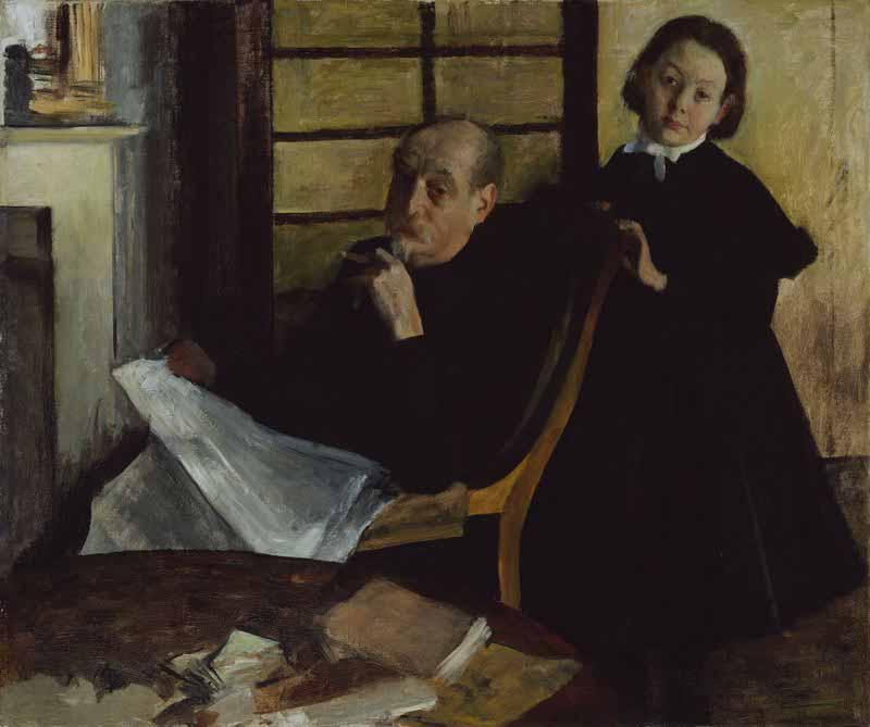 Edgar Degas Henri Degas and His Niece Lucie Degas